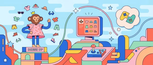 post cover image for Monkey Dressup