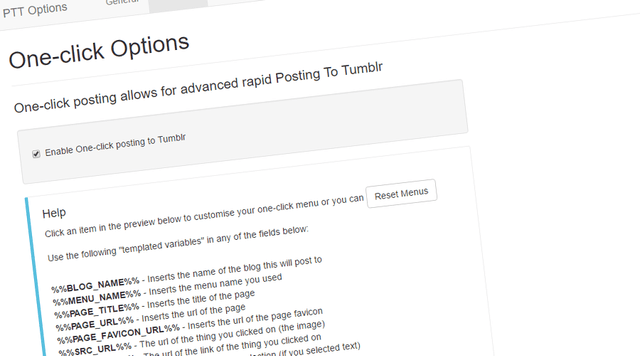 post cover image for Post To Tumblr - v6.16 - Templated Variables