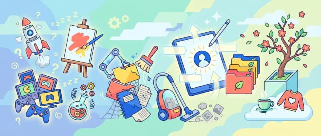 post cover image for Spring Cleaning & Updated Bio